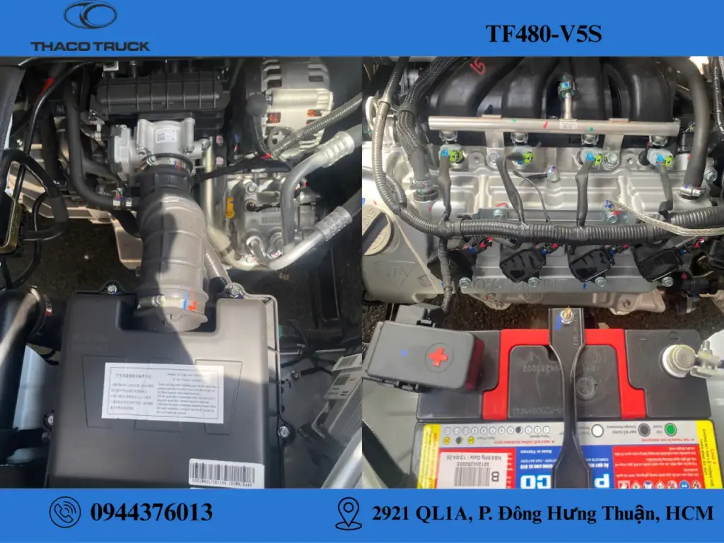 động cơ xe van 5 chỗ TF480-V5S
