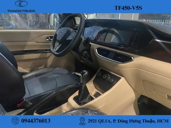 mặt cabin xe van TF450-V5S Nội thất Xe Van Thaco 5 Chỗ