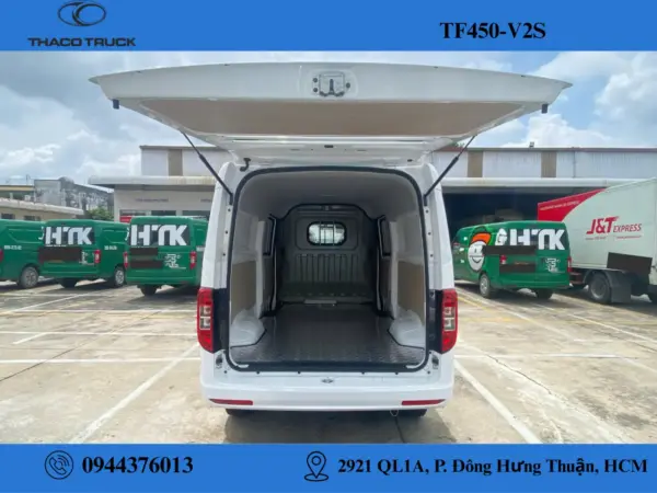 xe van thaco tf450-v2s 2 Hình ảnh sau xe van 2 chỗ TF450V2S