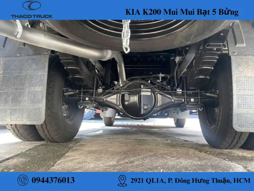 khung gầm xe tải kia thùng mui bạt