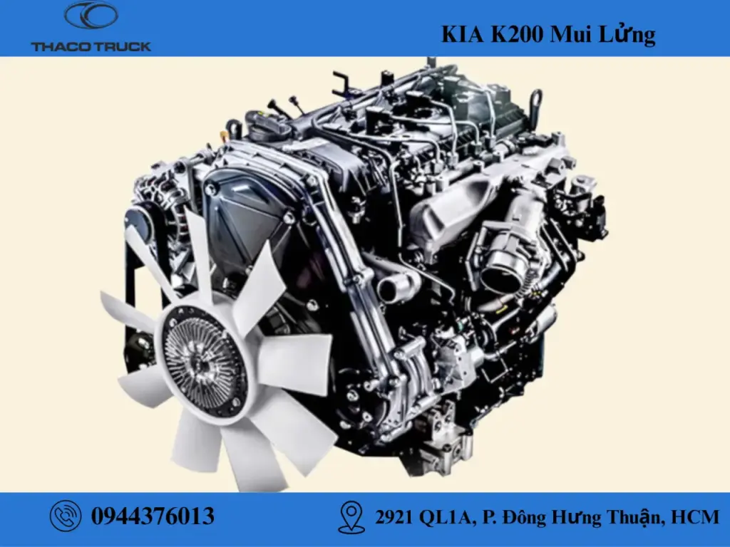 động cơ xe tải kia k200 thùng lửng