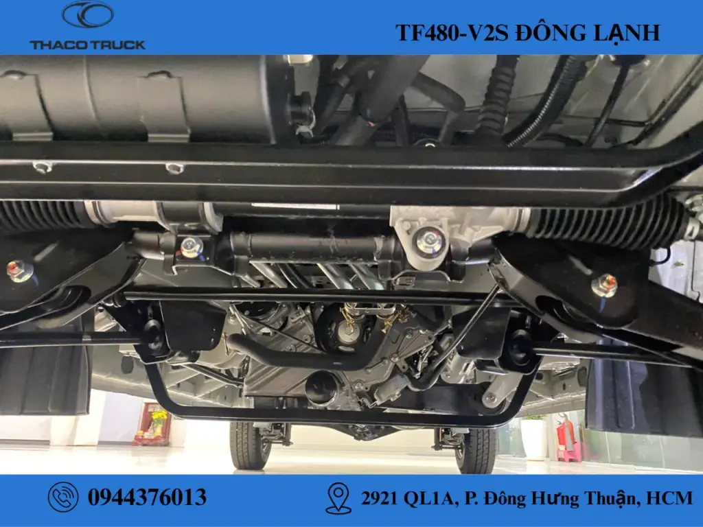 Khối động cơ xe Van đông lạnh 2 chỗ 