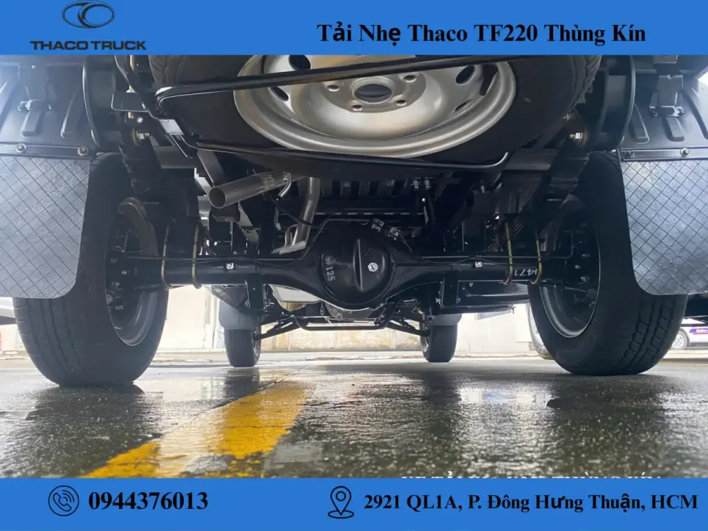 khung gầm xe tải thaco tf220 thùng kín