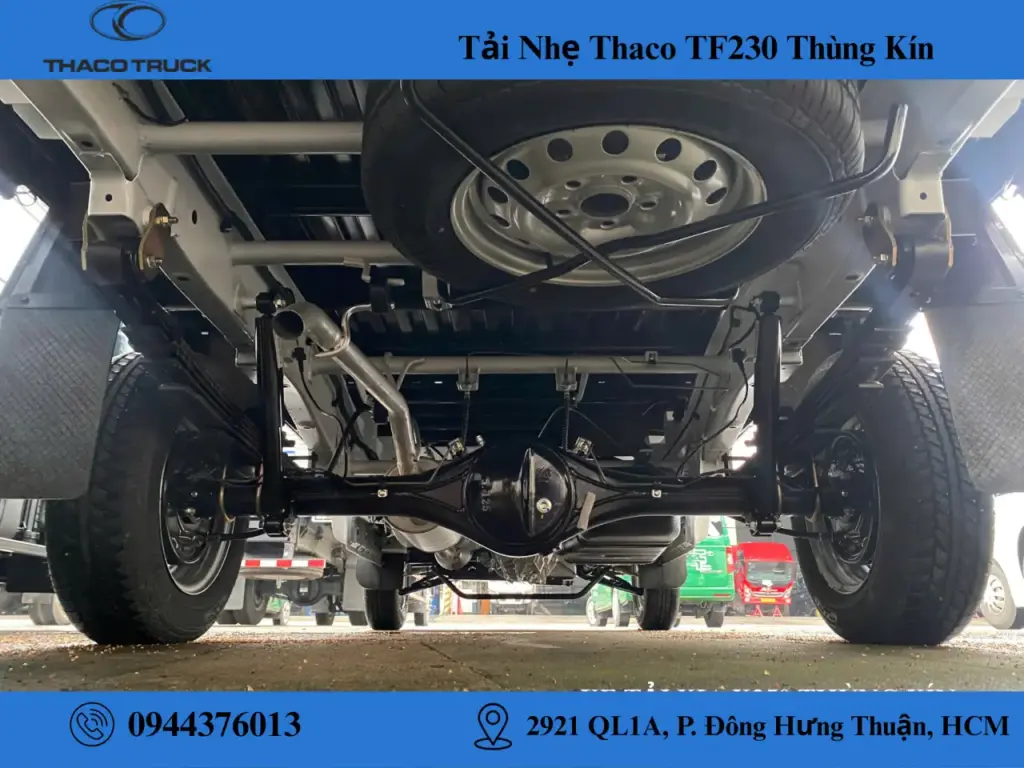 khung gầm xe tải thaco tf230 thùng kín