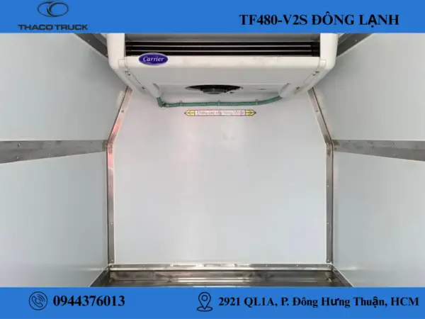 XE VAN ĐÔNG LẠNH THACO 2 CHỖ | TF480V2S | THÙNG 2M6 | 660 KG