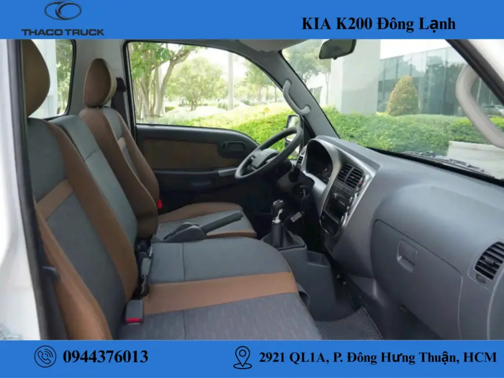 nội thất xe tải kia đông lạnh