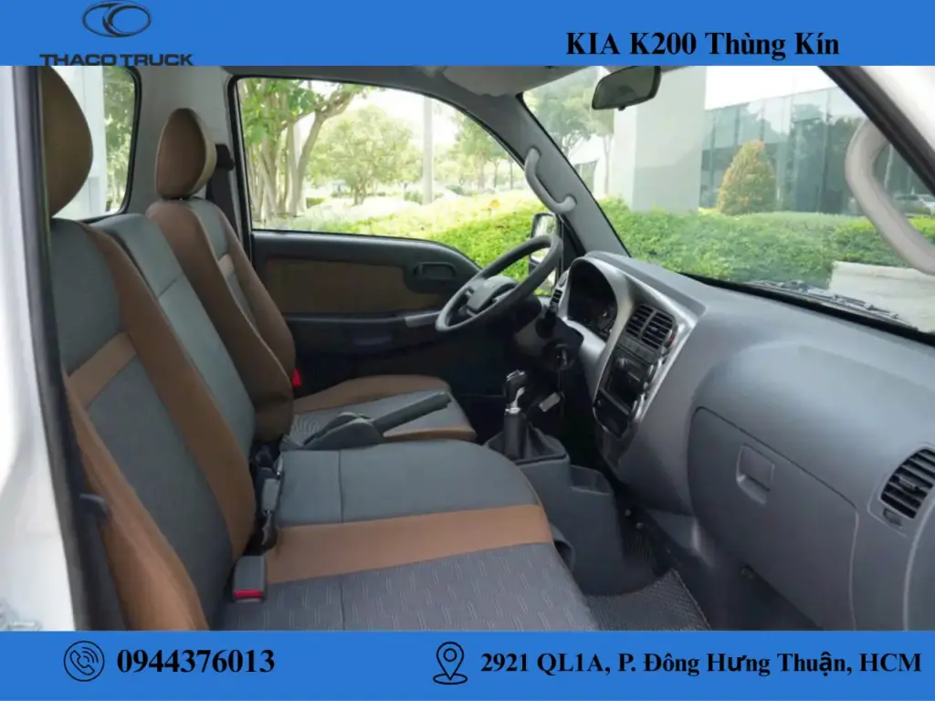 nội thất xe tải kia k200
