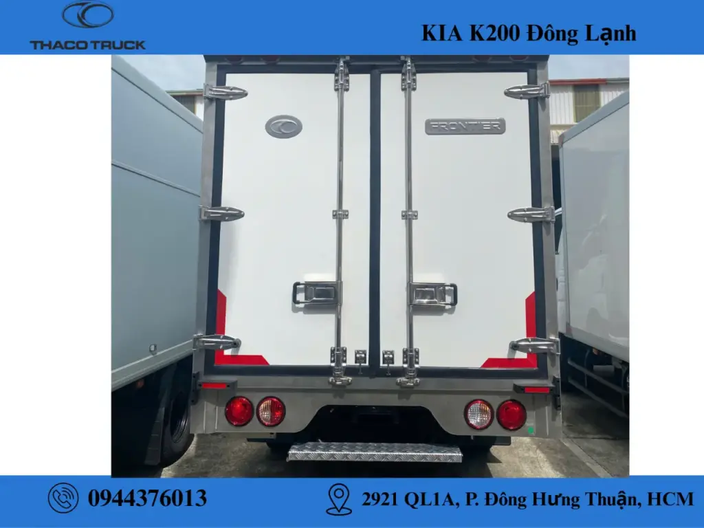 Đuôi xe tải kia đông lạnh 