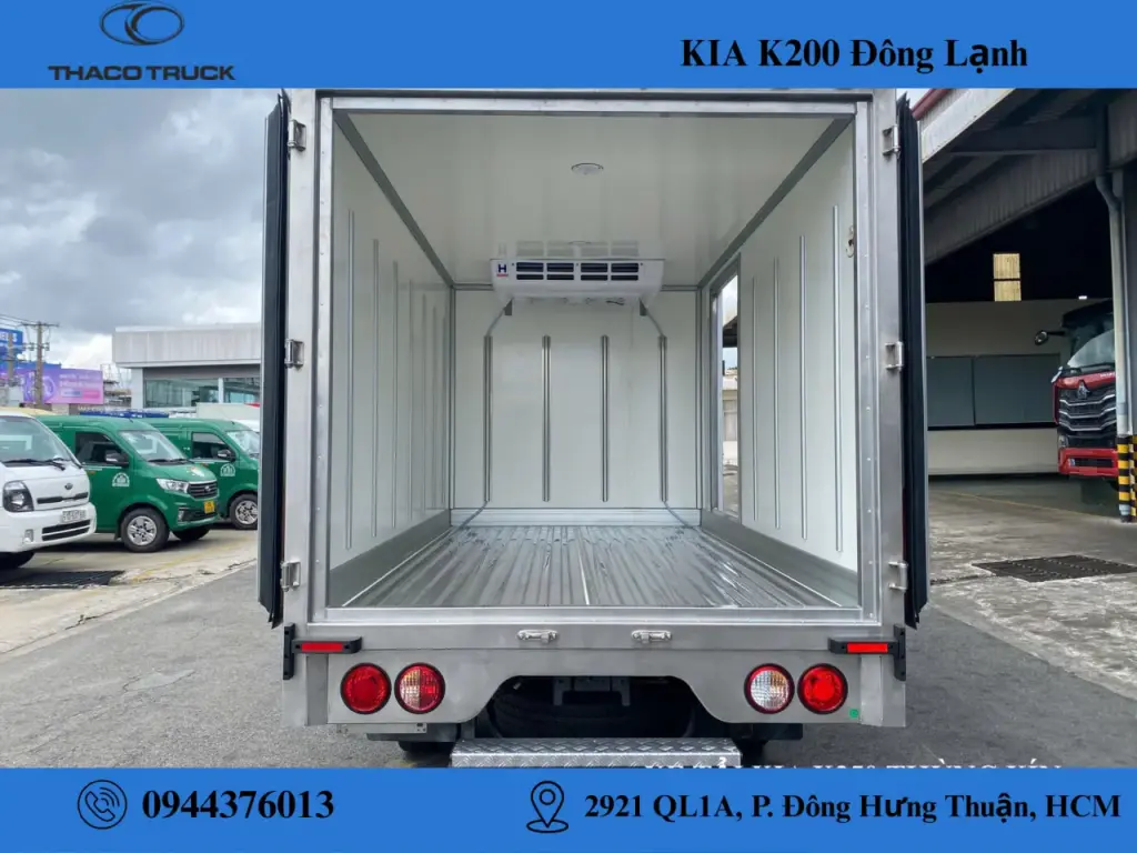 lòng thùng xe tải kia đông lạnh