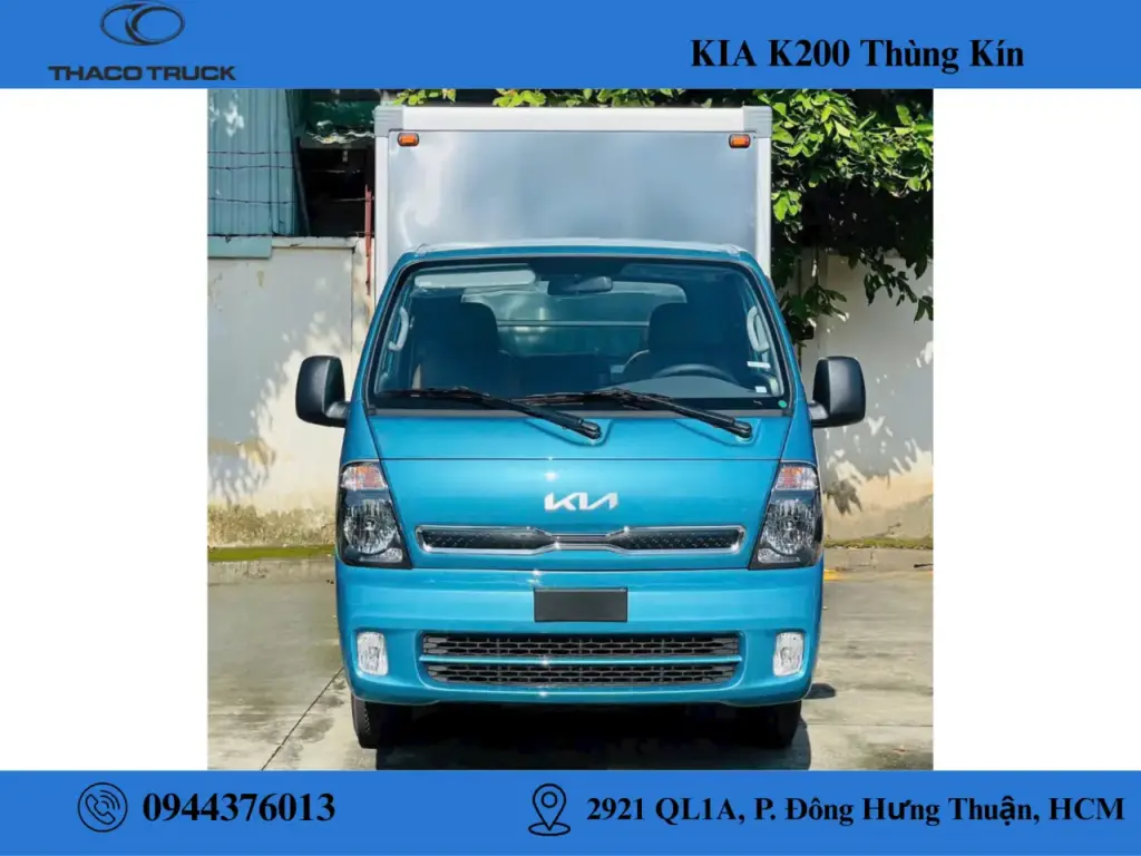 Hình ảnh xe tải kia k200 thùng kín