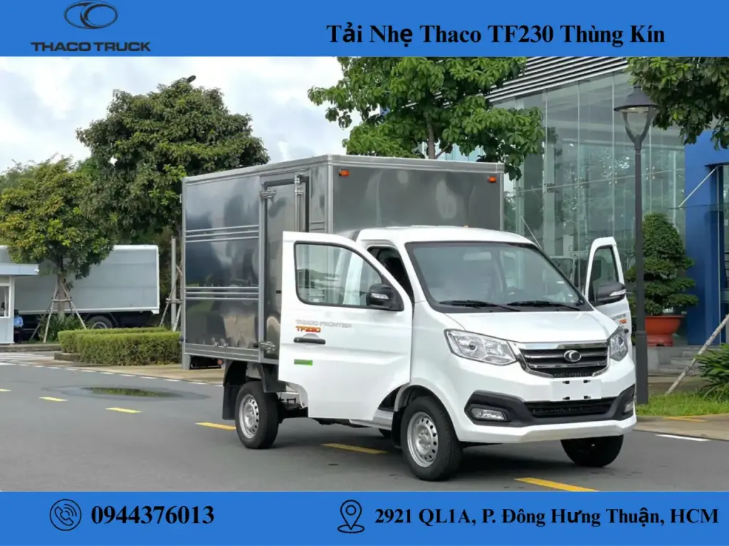 xe tải thaco 1 tấn tf230 thùng kín