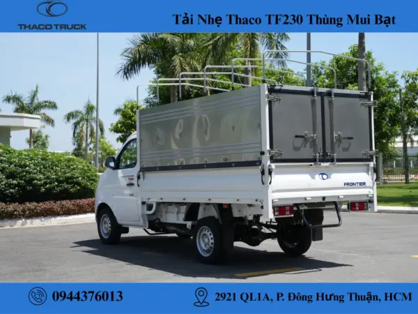 xe tải thaco TF230 thùng mui bạt