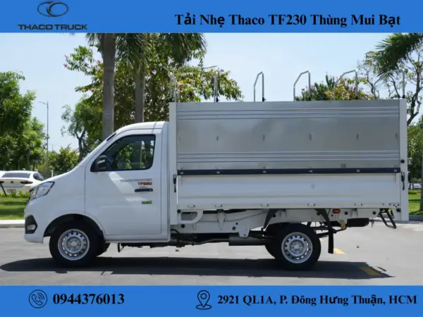 xe tải thaco TF230 thùng mui bạt