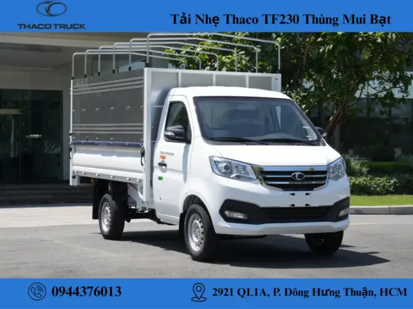 xe tải thaco TF230 thùng mui bạt