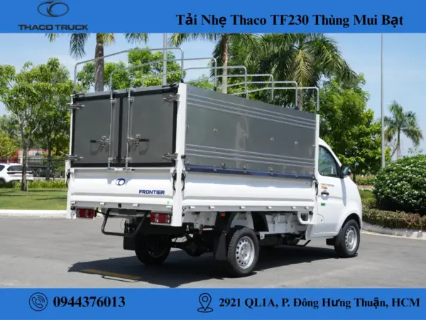 xe tải thaco TF230 thùng mui bạt