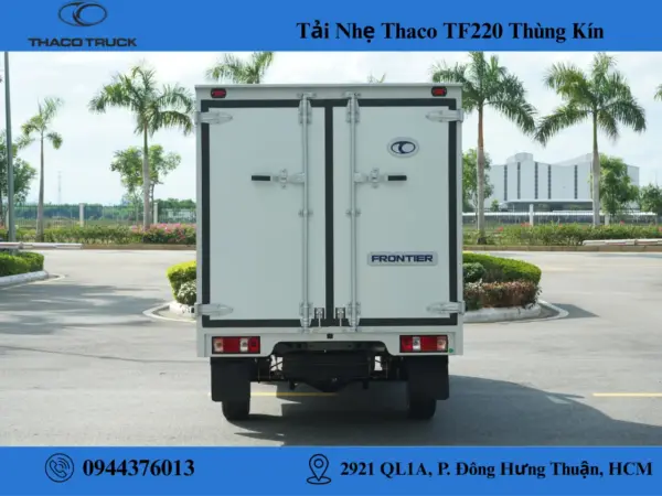 xe tải thaco tf 220 thùng kín (1) xe tải thaco tf 220 thùng kín