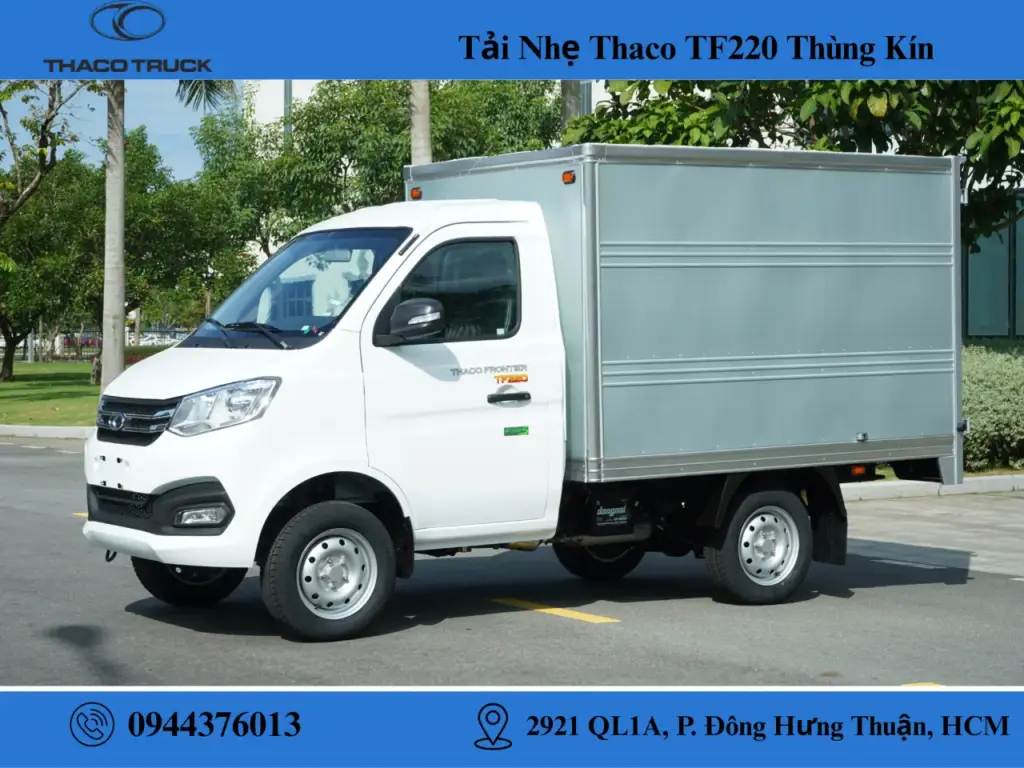 xe tải thaco tf 220 thùng kín