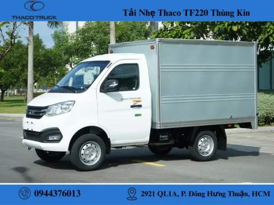 xe tải thaco tf 220 thùng kín (2) xe tải thaco tf 220 thùng kín
