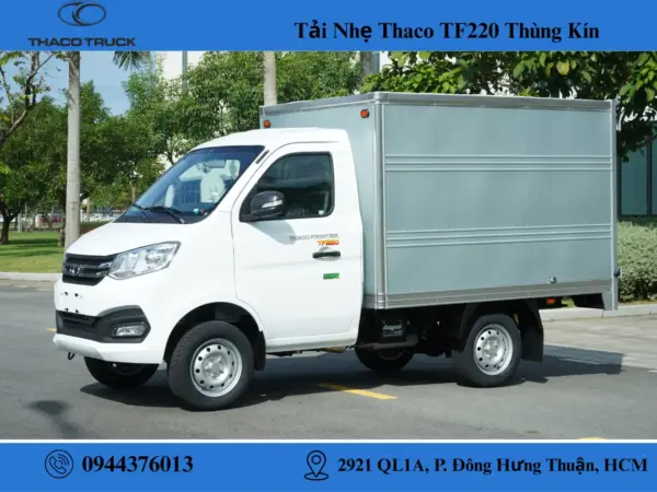 xe tải thaco tf 220 thùng kín (2) xe tải thaco tf 220 thùng kín