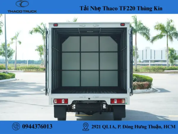 xe tải thaco tf 220 thùng kín (3) xe tải thaco tf 220 thùng kín