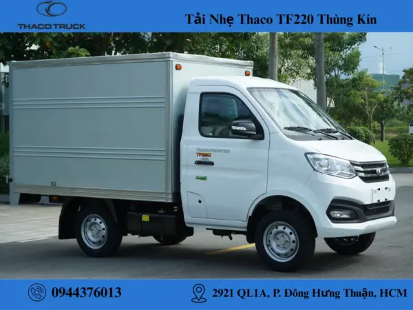 xe tải thaco tf 220 thùng kín (5) xe tải thaco tf 220 thùng kín