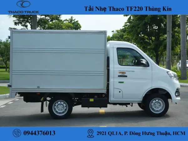 xe tải thaco tf 220 thùng kín (6) xe tải thaco tf 220 thùng kín