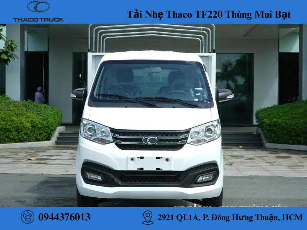 xe tải thaco tf220 thùng mui bạt