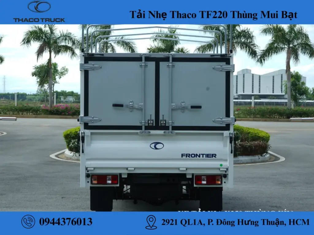 xe tải thaco tf220 thùng mui bạt