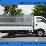 KIA K250 THÙNG MUI BẠT 3 BỬNG (4) Xe tải Kia K250 thùng mui bạt mở 3 bửng