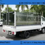 KIA K250 THÙNG MUI BẠT 3 BỬNG (7) Xe tải Kia K250 thùng mui bạt mở 3 bửng