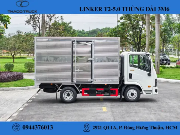 Linker t2-50 thùng kín (1) xe tải thaco linker t2-5.0