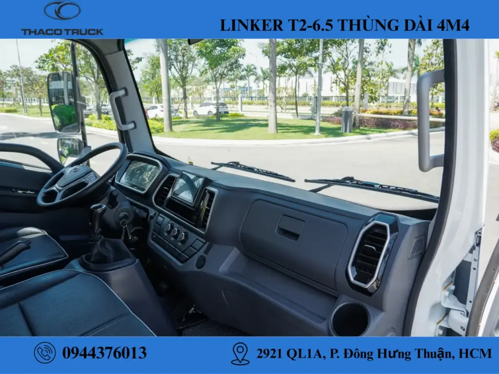 nội thất xe tải Thaco Linker T2-6.5