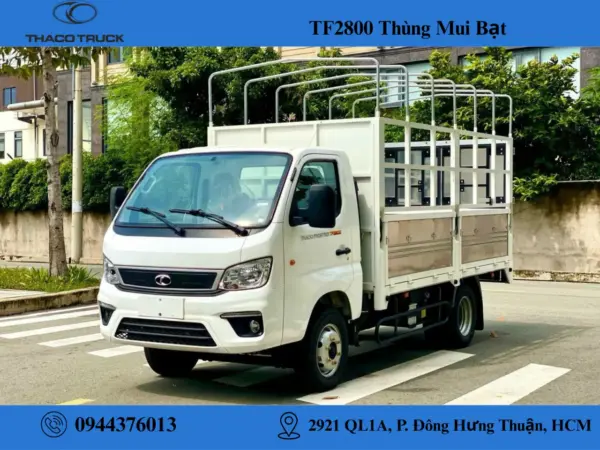 xe tải TF2800 thùng mui bạt 5 bửng (3) Xe tải 2 tấn TF2800