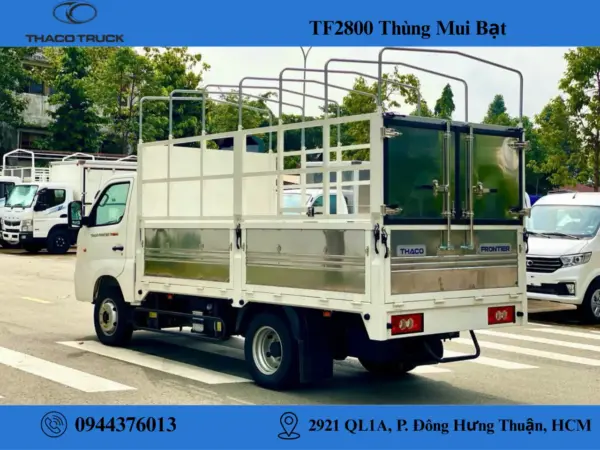 xe tải TF2800 thùng mui bạt 5 bửng (4) xe tải 2 tấn TF2800