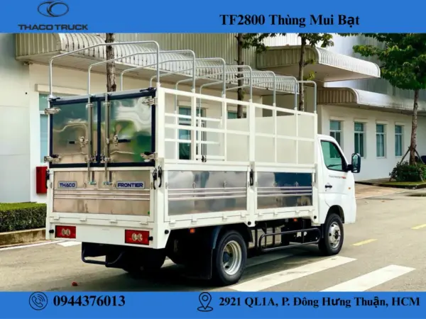 xe tải TF2800 thùng mui bạt 5 bửng (5) xe tải 2 tấn TF2800