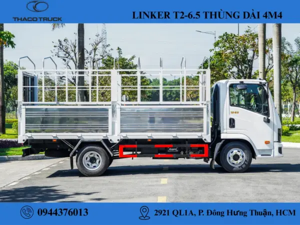 xe tải linker T2-6.5 thùng mui bạt (2) xe tải Thaco Linker T2-6.5