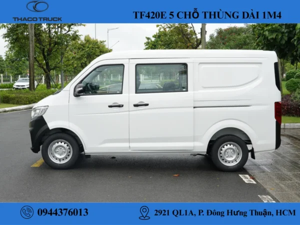 XE VAN 5 CHỖ THÙNG DÀI 1M4 (6) xe van thaco 5 chỗ