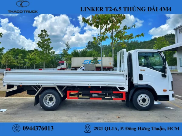 linker t2-6.5 thùng lửng (5) xe tải thaco tải trọng 3t49