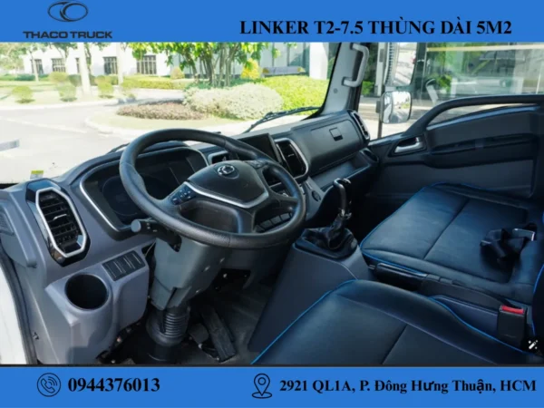 nội thất xe tải linker (4) xe tải thùng kín 3.49 tấn