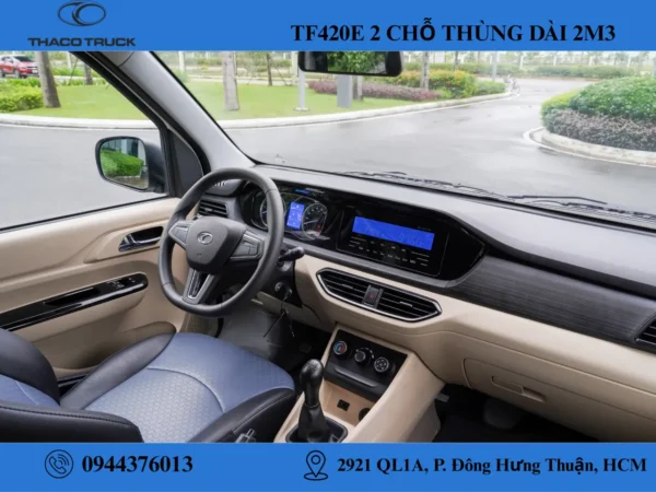 nội thất xe van 2 chỗ (1) xe van thaco 2 chỗ thùng dài 2m3