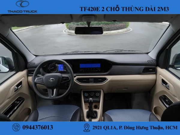 nội thất xe van 2 chỗ (2) xe van thaco 2 chỗ thùng dài 2m3