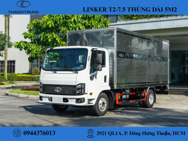 thaco linker t2-7 (2) xe tải thùng kín 3.49 tấn