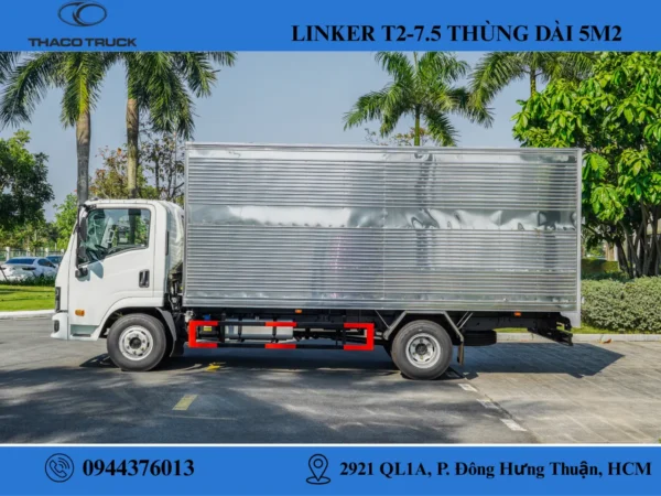 thaco linker t2-7 (3) xe tải thùng kín 3.49 tấn