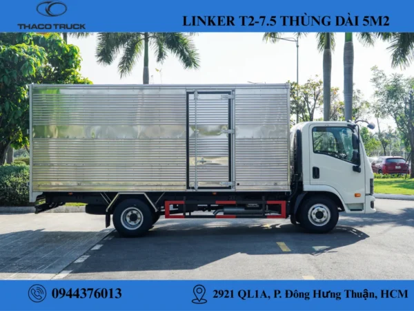 thaco linker t2-7 (5) xe tải thùng kín 3.49 tấn