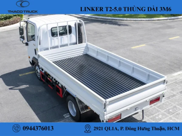 xe tải linker t2-5.0 thùng lửng (3) xe tải 1t9 thùng lửng