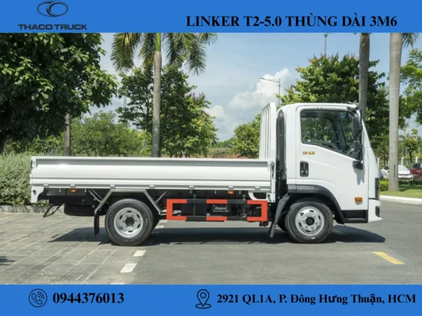 xe tải linker t2-5.0 thùng lửng (6) xe tải 1t9 thùng lửng