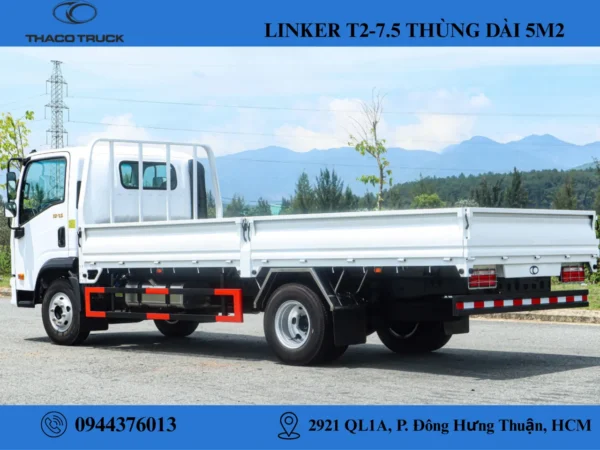 xe tải thùng lửng 3t5 (2) xe tải thaco linker 3t5 thùng lửng