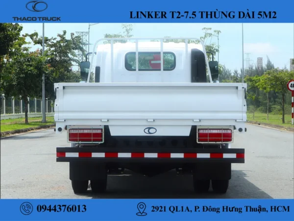 xe tải thùng lửng 3t5 (3) xe tải thaco linker 3t5 thùng lửng