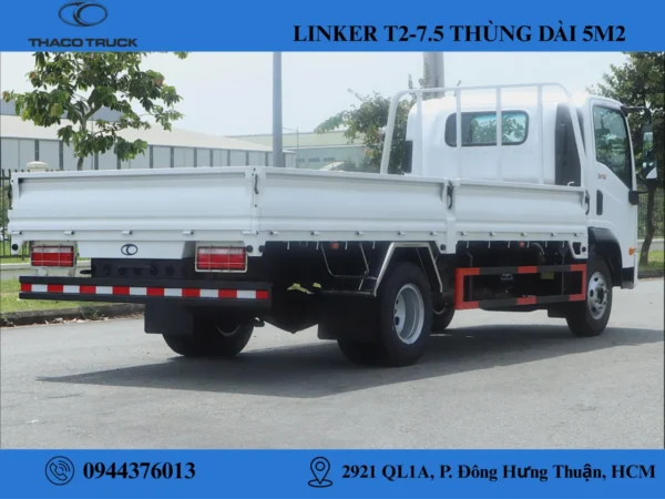 xe tải thùng lửng 3t5 (4) xe tải thaco linker 3t5 thùng lửng