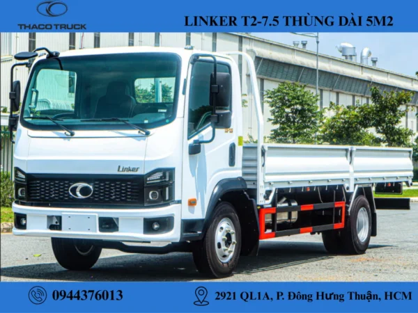 xe tải thùng lửng 3t5 (6) xe tải thaco linker 3t5 thùng lửng